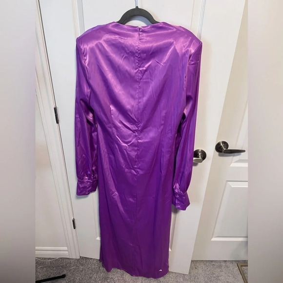 NWT | Akira | On Glow Purple V-Neck Maxi Dress | Size 1X - Picture 3 of 8